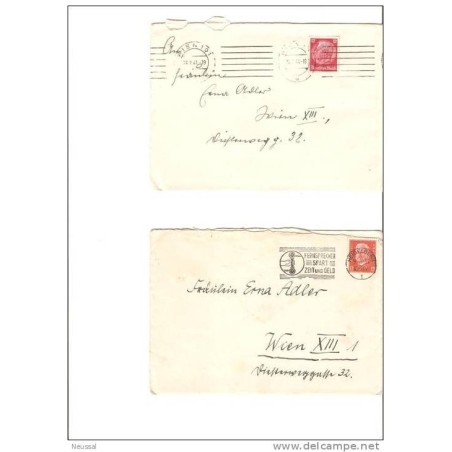 2 cartas alemania diferentes años