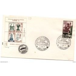 Carta con matasellos commemorativo exposicion filatelica de seat