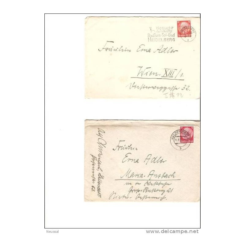 2 cartas alemania diferentes años2 2 cartas alemania diferentes años2