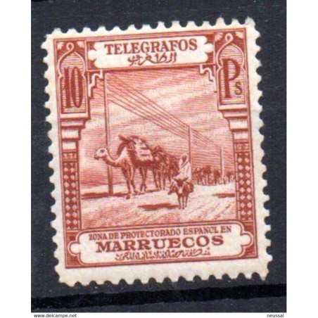 Sello  de telegrafos n 31 Marruecos