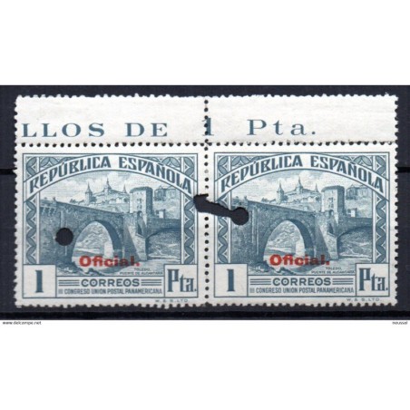 Pareja de sellos n 627Mt España