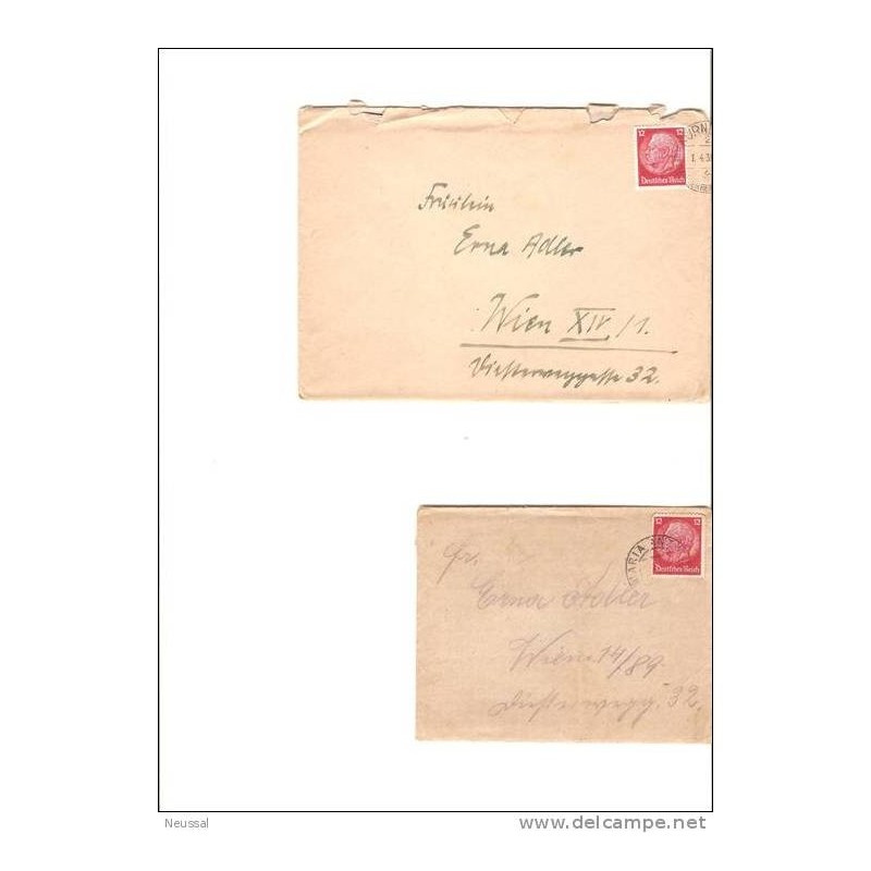 2 cartas alemania diferentes años10 2 cartas alemania diferentes años10