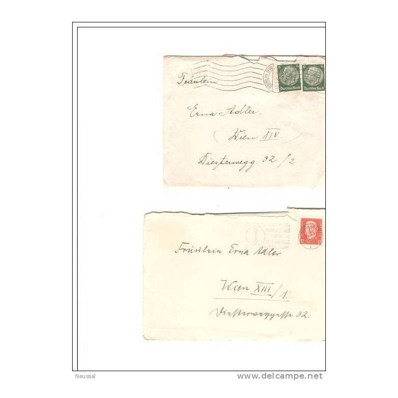 2 cartas alemania diferentes años13 2 cartas alemania diferentes años13