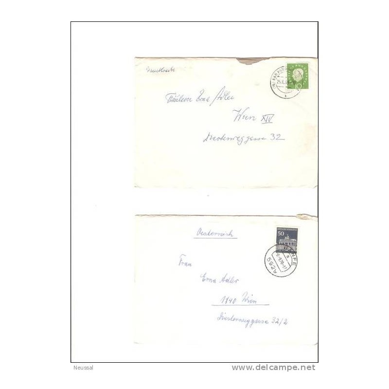 2 cartas alemania diferentes años18 2 cartas alemania diferentes años18