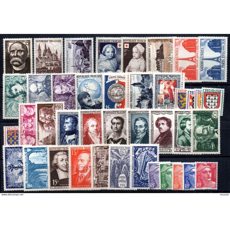 Año completo de 1951 Francia Año completo de 1951 Francia