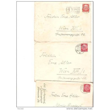 3 cartas alemania diferentes años