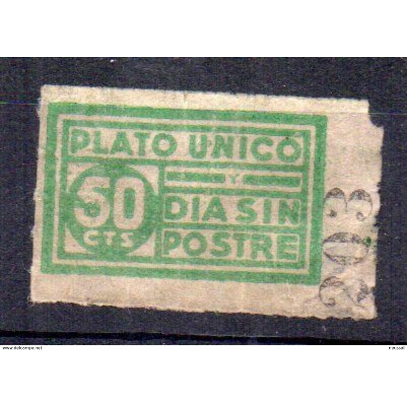 Viñeta plato unico 50cts dia sin postre Viñeta plato unico 50cts dia sin postre