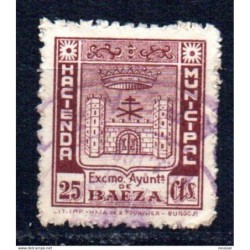 Sello hacienda municipal de baeza 25cts