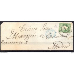 Frontal de carta con matasellos carreta 1