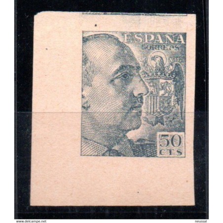 Sello n 927 sin dentar  por detras cabeza franco España