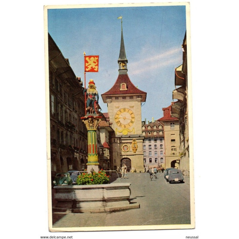 Tarjeta postal de bern circulada 1955 Tarjeta postal de bern circulada 1955