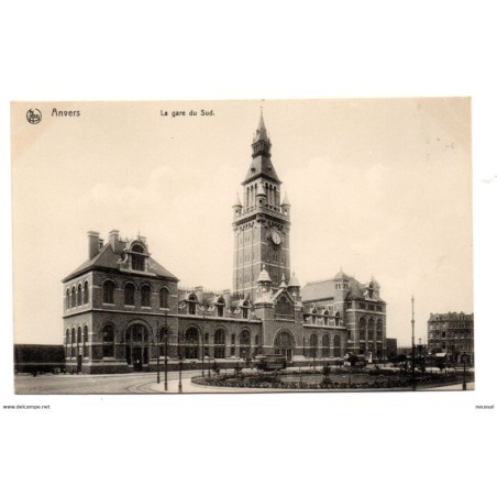 Tarjeta postal de anvers le gare du sud