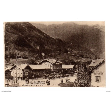 Tarjeta postal de  cauterets gare du chemin de fer electrique