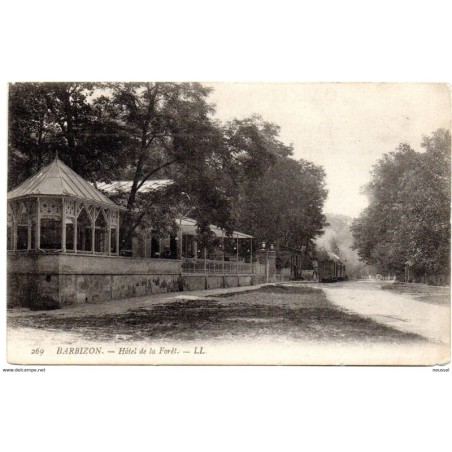 Tarjeta postal de  barbizon  hotel de la foret