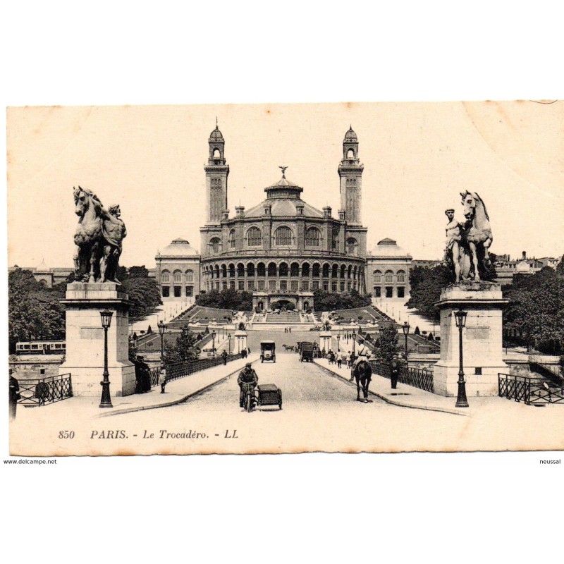 Tarjeta postal de paris le trocadero Tarjeta postal de paris le trocadero