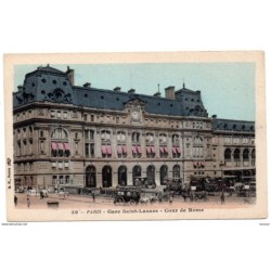 Tarjeta postal de  paris gare saint lazare