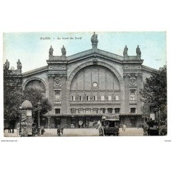 Tarjeta postal de paris la gare du nord