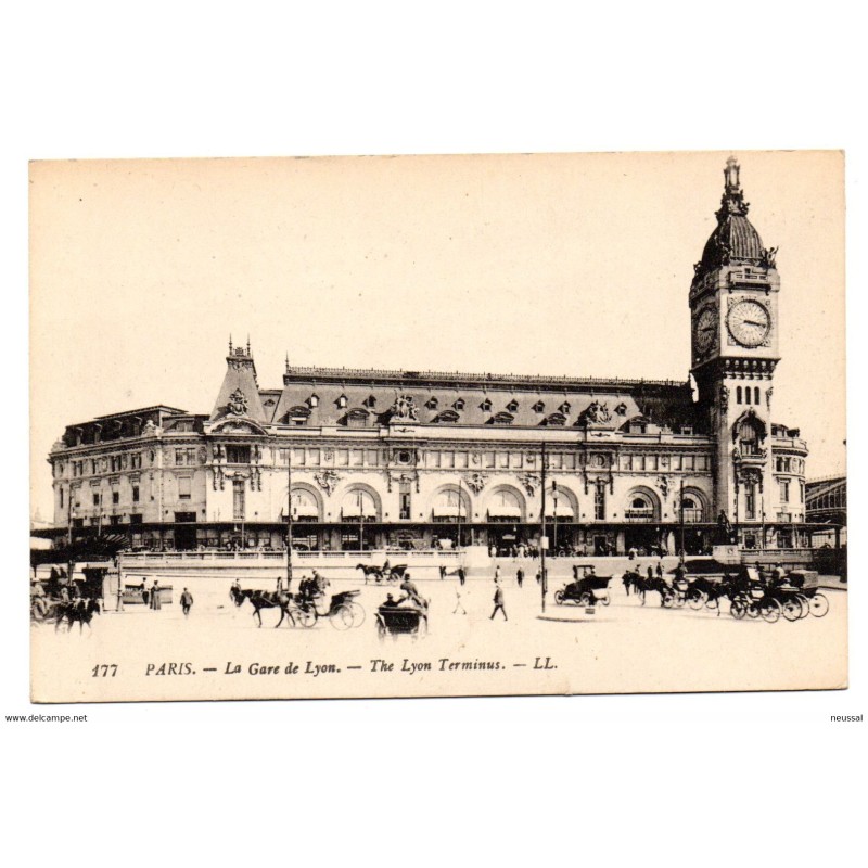 Tarjeta postal de la gare de lyon Tarjeta postal de la gare de lyon