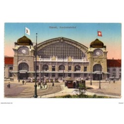 Tarjeta postal de basel bundesbanhof