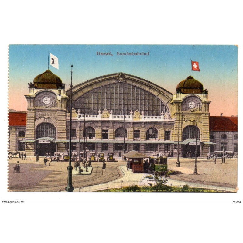 Tarjeta postal de basel bundesbanhof Tarjeta postal de basel bundesbanhof