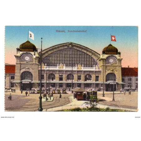 Tarjeta postal de basel bundesbanhof