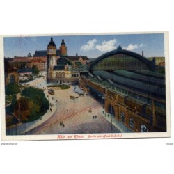 Tarjeta postal de koln am rhein partie am hauptbahnhof