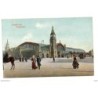 Tarjeta postal de hamburgo hauptbahnhof