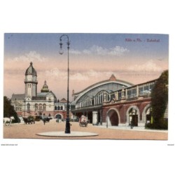 Tarjeta postal de koln hauptbahnhof