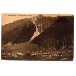 Tarjeta postal de chamonix e le brevent 2525m de 1908 circulada