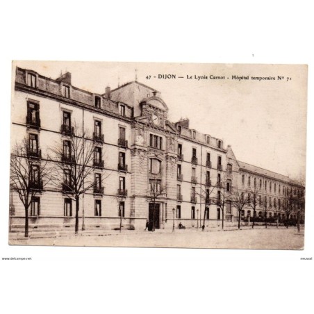 Tarjeta postal de dijon  hospital temporaire