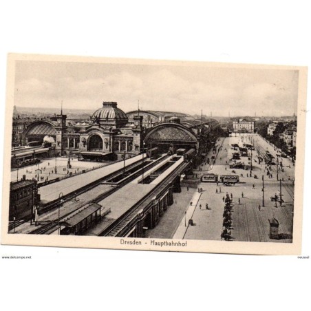 Tarjeta postal   dresden  hauptbahnhof