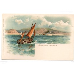 Tarjeta postal de guernsey harbour