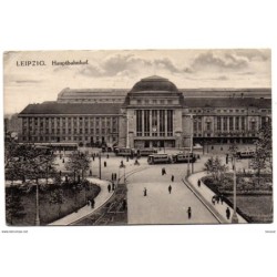 Tarjeta postal  leipzig  hauptbahnhof
