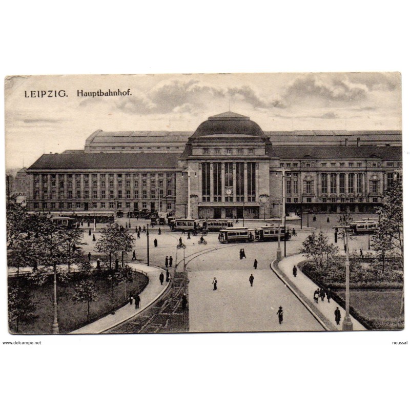 Tarjeta postal leipzig hauptbahnhof Tarjeta postal leipzig hauptbahnhof