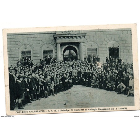 Tarjeta postal colegio calasanzio genova circulada