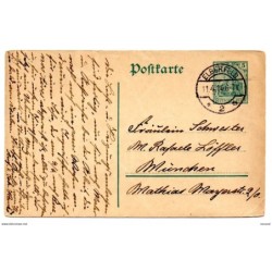 Entero postal de alemania matasellos elberfer 1914