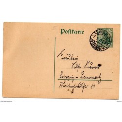 Entero postal de alemania matasellos leipzig 1915