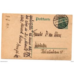 Entero postal de alemania matasellos tubingen 1914