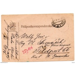 Entero postal de alemania de 1916