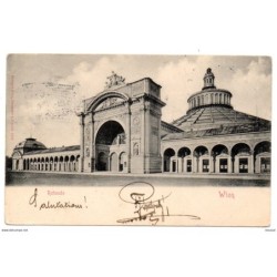 Tarjeta postal de  rotunde wien circulada