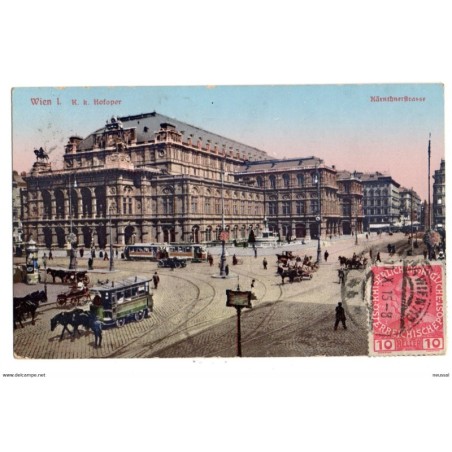 Tarjeta postal de  karnthnerstrasse  wien circulada