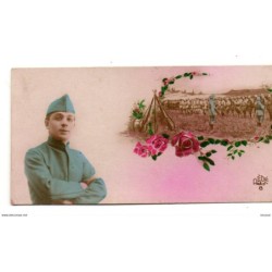 Tarjeta postal pequeña militares
