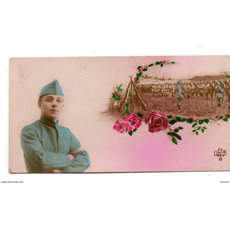 Tarjeta postal pequeña militares Tarjeta postal pequeña militares