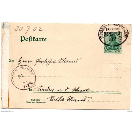 Entero postal de alemania1902