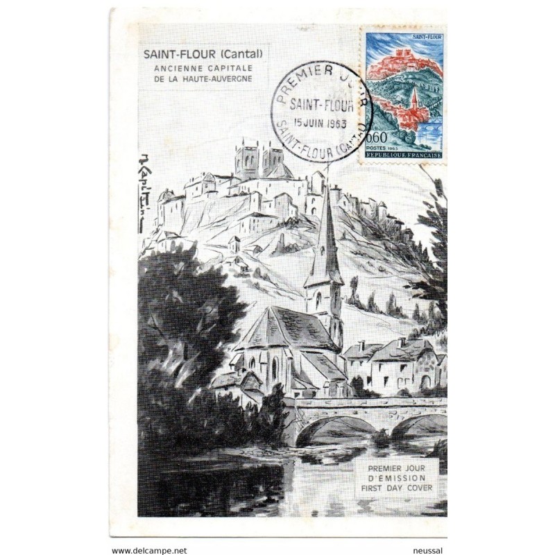 Tarjeta maxima de francia de 1963 Tarjeta maxima de francia de 1963