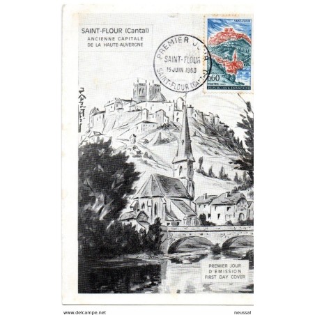 Tarjeta maxima de francia de 1963