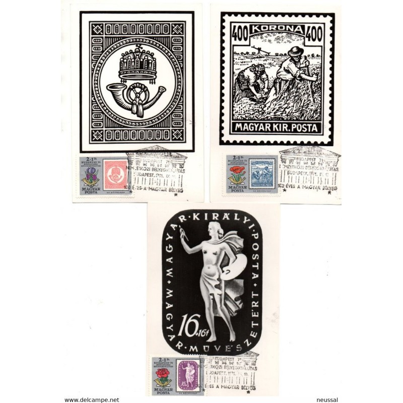 Serie de tarjetas maximas de hungria de 1971 Serie de tarjetas maximas de hungria de 1971