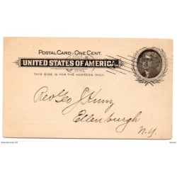 Entero postal de estados unidos de 1898