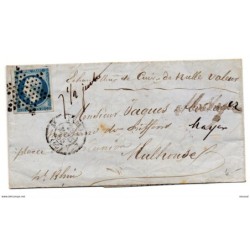 Carta  de francia de 1855 matasello estrella
