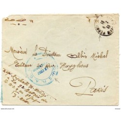 Carta  de 1933 maroc matasellos lider del escuadron